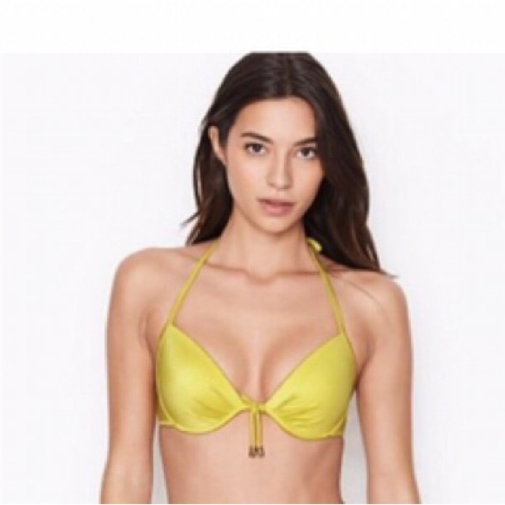 NWT Victoria Secret Bikini Yello Two-Piese set Size Large